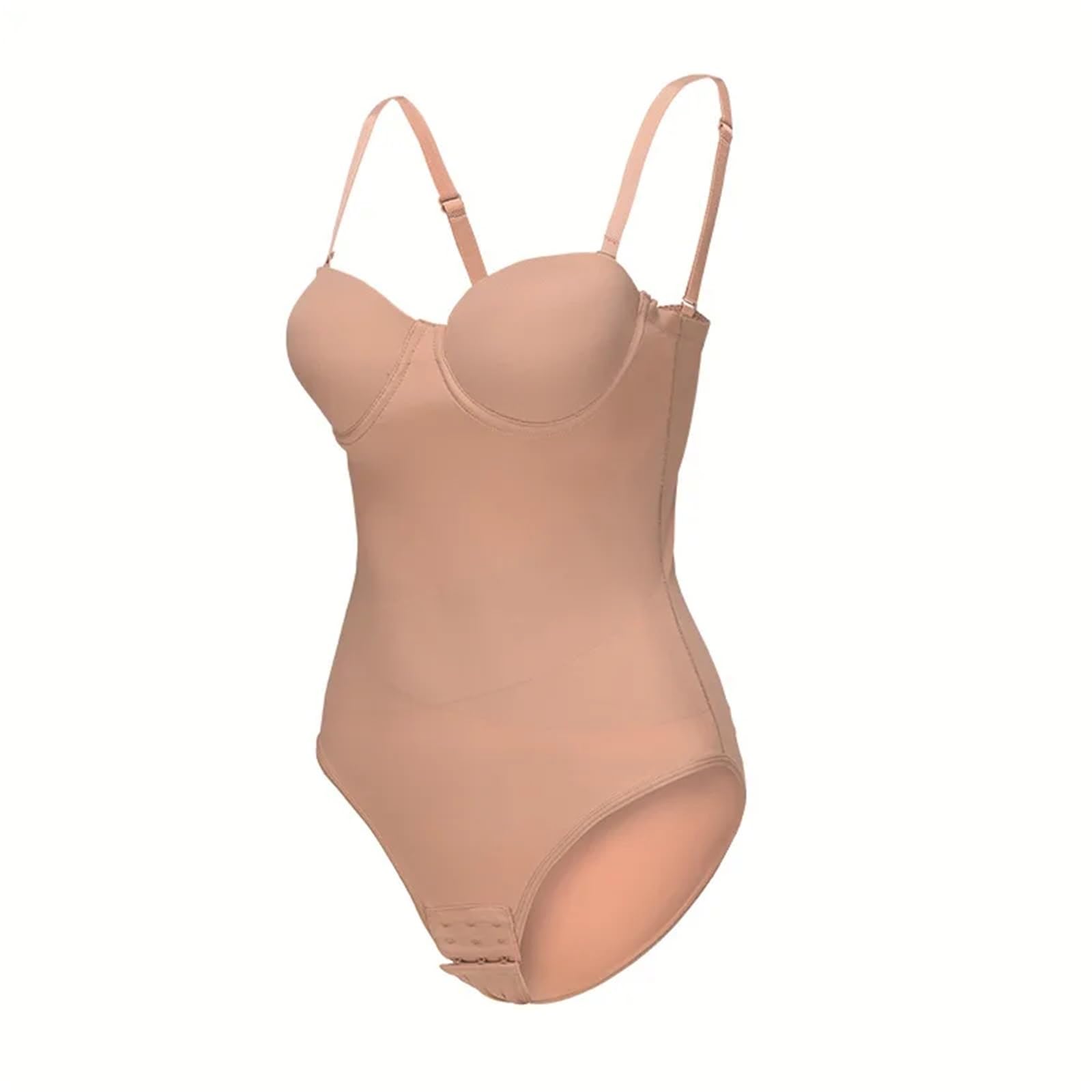 Faja Moldeadora de Verano de Talla Grande for Mujer, con Aros de Acero, Sujetador, Mono, Vestido, sin Tirantes, sin Costuras Adecuado para Fiestas, Trabajo, Bodas(Beige,M)