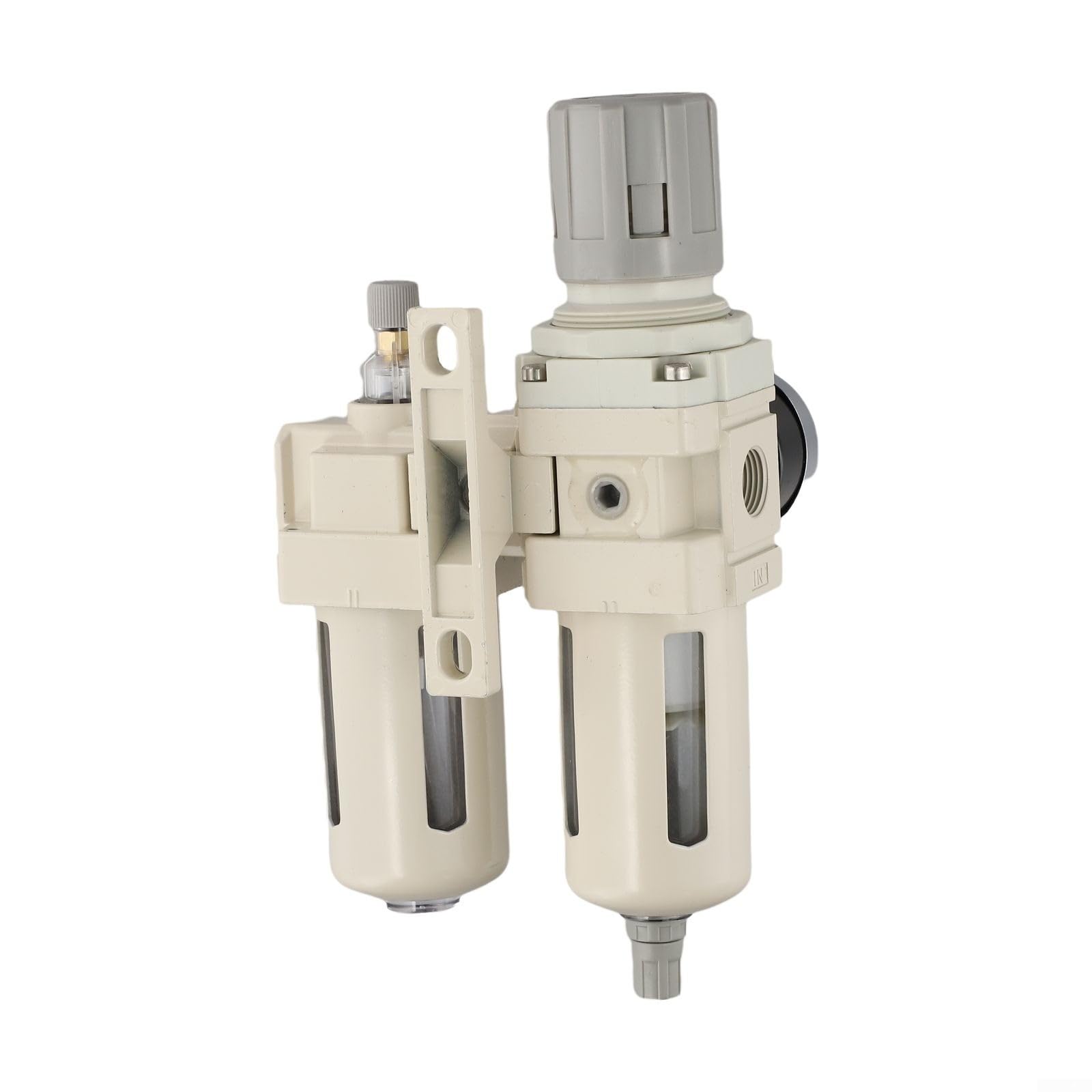 Regulador de filtro de aire comprimido industrial con separador de trampa de aceite de agua y válvula de drenaje semiautomática para una protección eficiente del sistema neumático (3/8