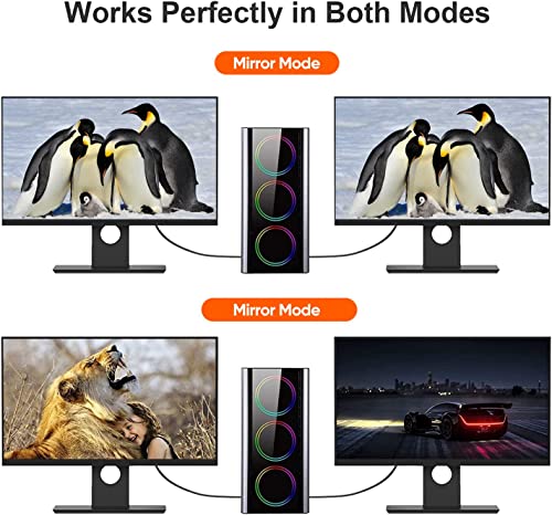 Image of CableCreation DisplayPort Cable 3 FT 2 Pack, DP Cable 1.2 [4K@60Hz, 2K@165Hz, 2K@144Hz], Nylon Braided DP to DP, Male to Male Cable Compatible with PC, Laptop, TV, Gaming Monitor