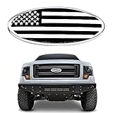 LINOAH 9 Inch Front Grill Rear Tailgate Emblem for 04-14 F150, 11-14 Edge, 11-16 Explorer, 06-11 Ranger, 07-14 Expedition, 9'X3.5' for Ford