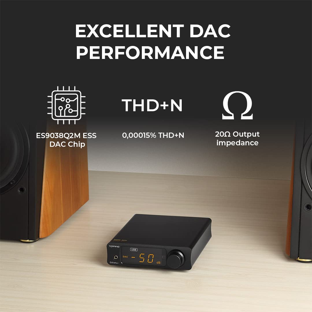Topping DX3 Pro+ Bluetooth Kopfhörerverstärker Silber