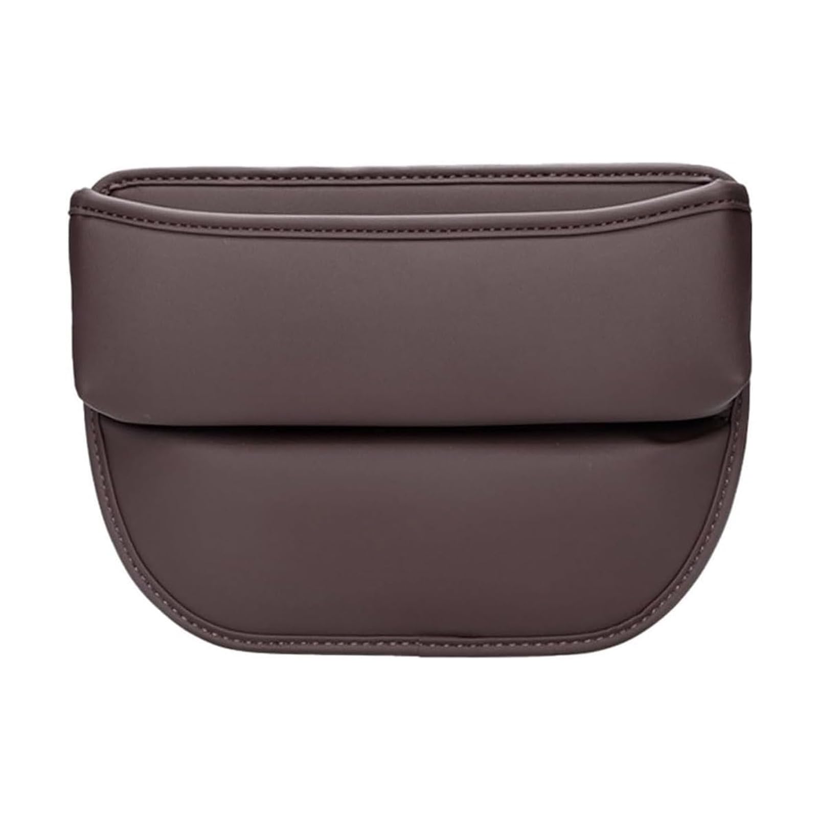 Motario Car Side Pocket Organizer for Benz S Class W221 S300 S350 S400 S550 S600 S63 S65 2006-2026, Leather Side Pocket Organizer Car Seat Gap Filler Storage Accessories,A/Brown