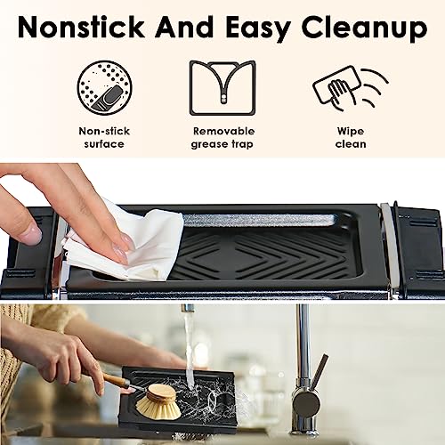 Raclette Grills Indoor Raclette Machine Raclette Cheese Electric Grill Kitchen Cooker Smokeless Grill for 2 Person, 2 Non-Stick Mini Pans - Image 5