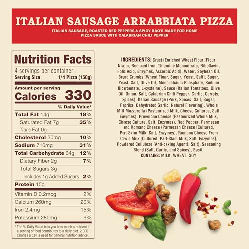 Image of Rao's Made For Home Italian Sausage Arrabbiata Frozen Pizza, 21.2 Oz Box