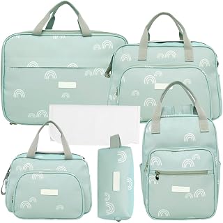Kit Bolsas Maternidade Pirulitando Completo Céu Verde