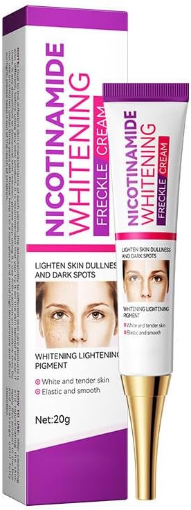 Dark Spot Remover for Face,Nicotinamide Whitening Freckle Cream,Skin Dullness Lightening Body Cream,Visible Results in 28 Days,Smooth Melasma,Hyperpigmentation Age Dark Spot Corrector,0.7 oz