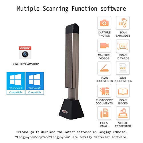 Longjoy Document Camera HD Digital Portable 8MP A3 USB Document Scanner LV-3 Series LV-3800