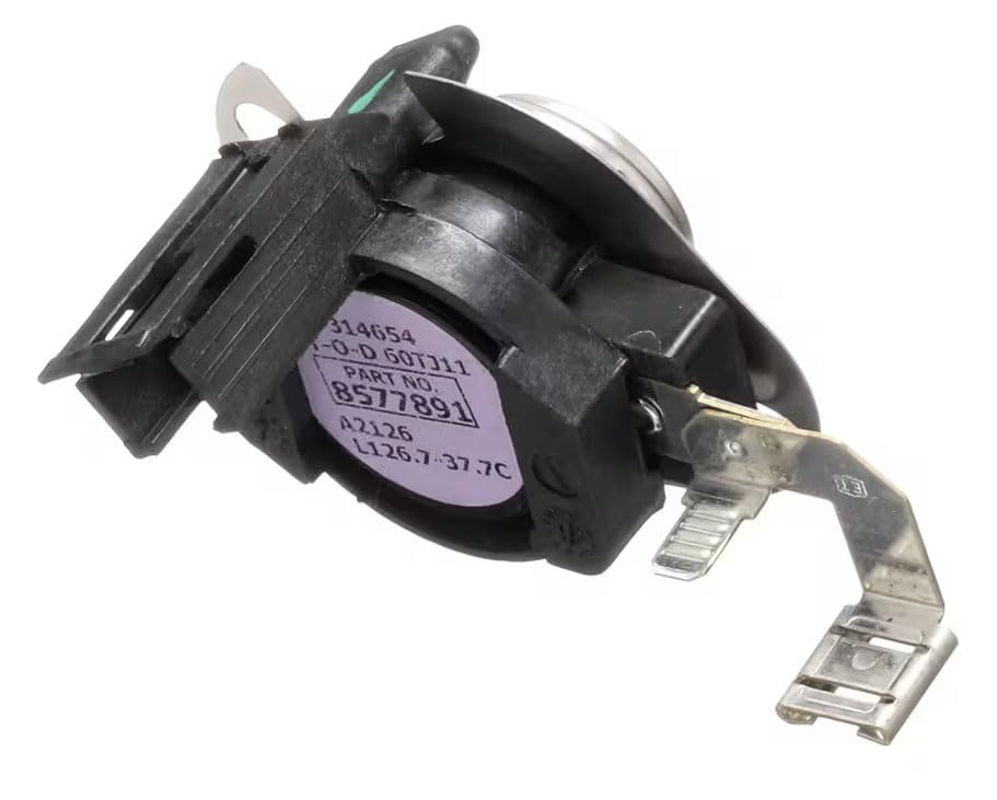 WP8577891 - Termostato de alto límite compatible con secadores Whirlpool - Budora - 8577891, 1201574, PS11746753