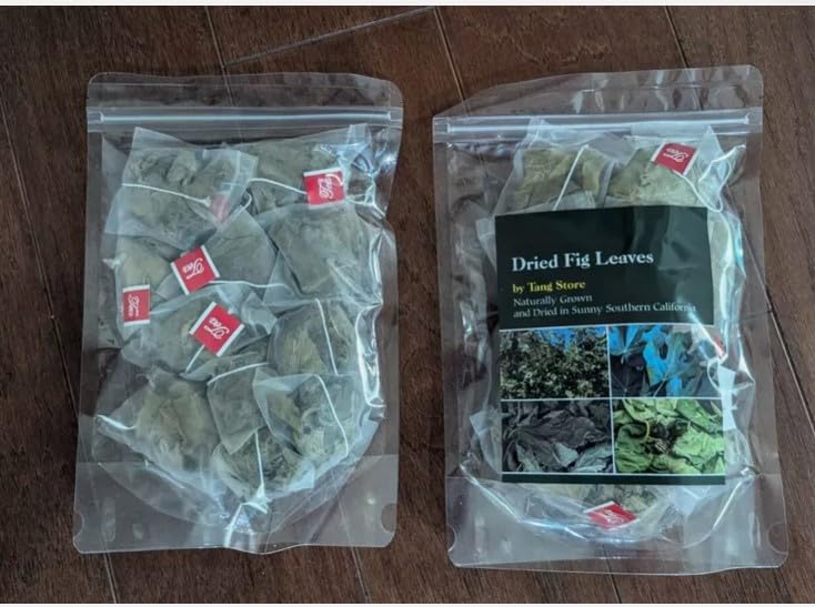 12 Travel Tea Bags with 5 Gram Of dried Fig leaves, No Chemical, Spray Used