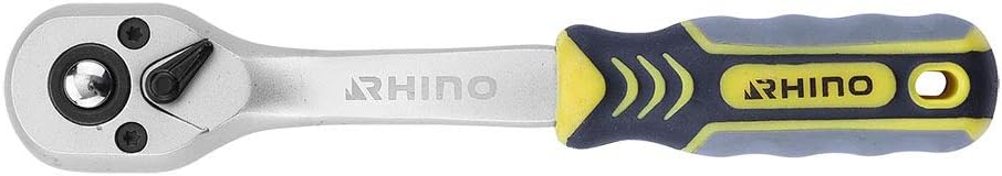 Rhino Ratchet Wrench, Reversible Ratchet, Reversible Socket Wrench, Made of Steel (Chrome Vanadium), 1/4 Inch Square Drive - Image 5