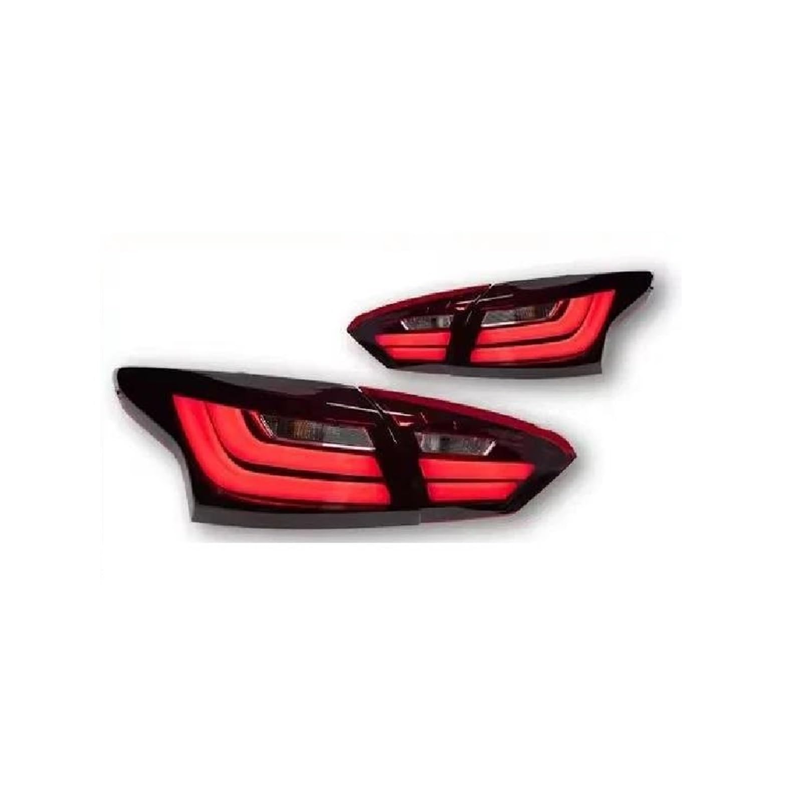 Genérico Fanal Trasero Luces Traseras Para Automóvil Para Ford Para Focus (2012-2014) Para Focus 3 Sedán Accesorios De Luz Trasera DRL Señal Freno Y Marcha Atrás Luz antiniebla trasera