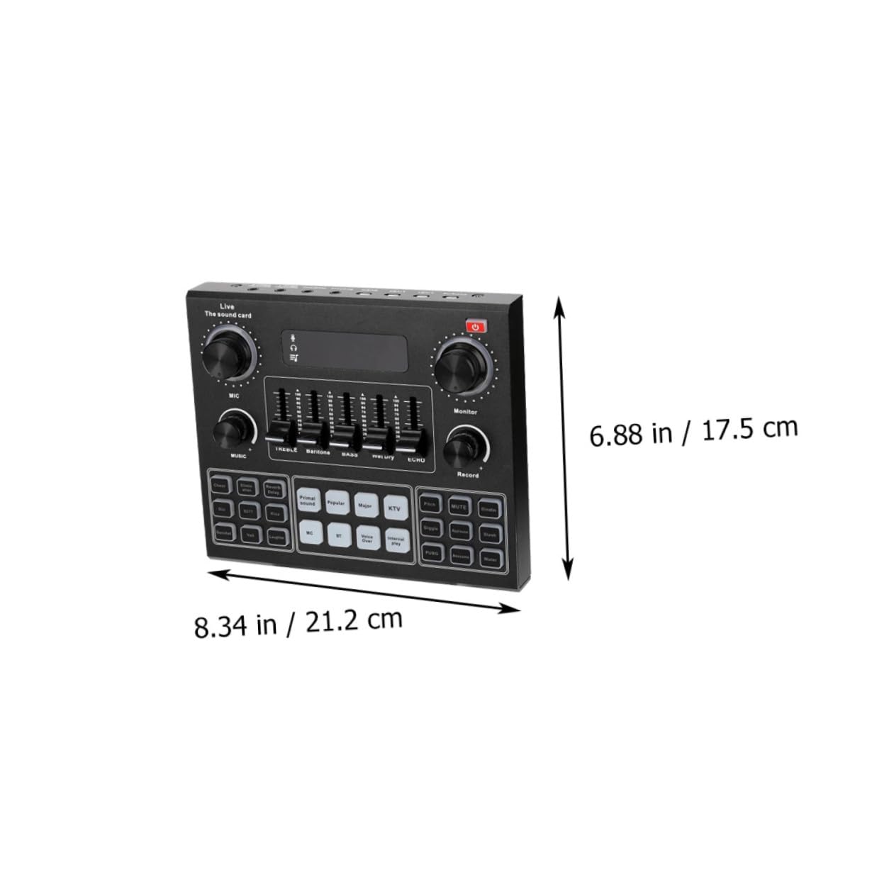 Abaodam Carte Externe Pour Mobile Et Pc Enregistrement Audio Direct Avec Effets Spéciaux Et Mixeur Intégré Idéale Pour Streaming Direct Et Événements Ligne