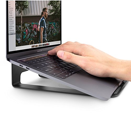 Twelve South ParcSlope for MacBook and iPad Pro | Hybrid laptop stand and tablet desktop wedge (black)