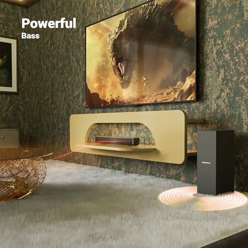 Image of ZEBRONICS 90 Watts, Compact Soundbar, Home Theatre, Dual Driver Soundbar, 11.43cm Subwoofer, HDMI ARC, Bluetooth v5.1, Wall Mountable, Glossy Finish (Juke BAR 200A)