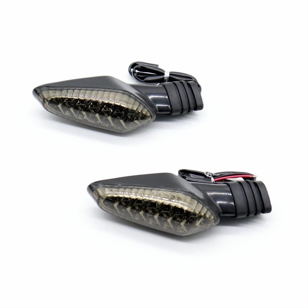 lámpara Intermitente led para Ducati 1199/899 Panigale/Hypermotard 820 821 Lámpara De Giro De La Lámpara De Parpadeo De Motocicleta Luz De Señal De Giro Trasero (Color : LED Dark Grey)