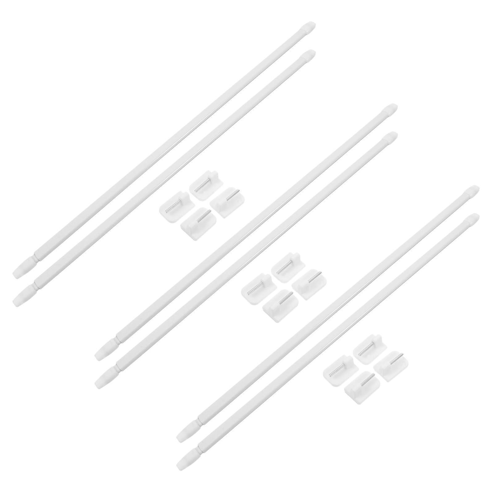 Tringles à rideau de télescopiques Toyvian réglables de 40 à 70 cm