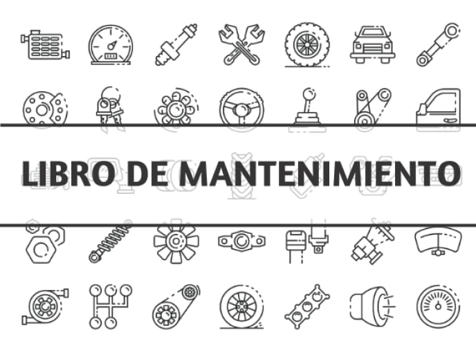 Libro de Mantenimiento: Lleva un registro ordenado y siempre actualizado de tu coche - Formato horizontal de 20,96 x 15,24 cm con 100 páginas - Ideal ... reparaciones y del mantenimiento de tu coche