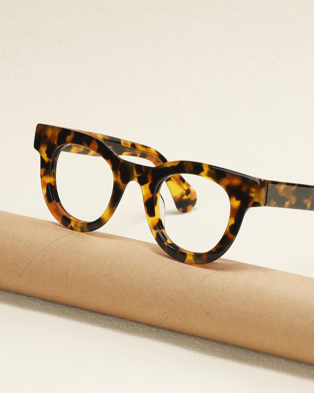 Image of Blue Light Glasses - 98%+UV400 Filter,Acetate Preppy Rectangle Frame for Work /Gaming