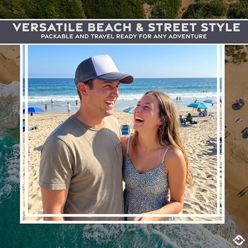 Image of Funky Junque Blank Mesh Foam Lightweight Snapback Trucker Hat | Lightweight Foam Trucker Hat with Breathable Mesh Back, Golf Beach and Street Style, Trendy Trucker Hats for Men