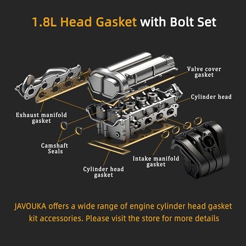 Image of Head Gasket Set with Bolts, 1.8L, 2011-2017 for Chevy Cruze Sonic, 2016 for Cruze Limited 1.8L L4 DOHC 16v OE#HGS345, HS26516PT1, HS54702A(52pcs)