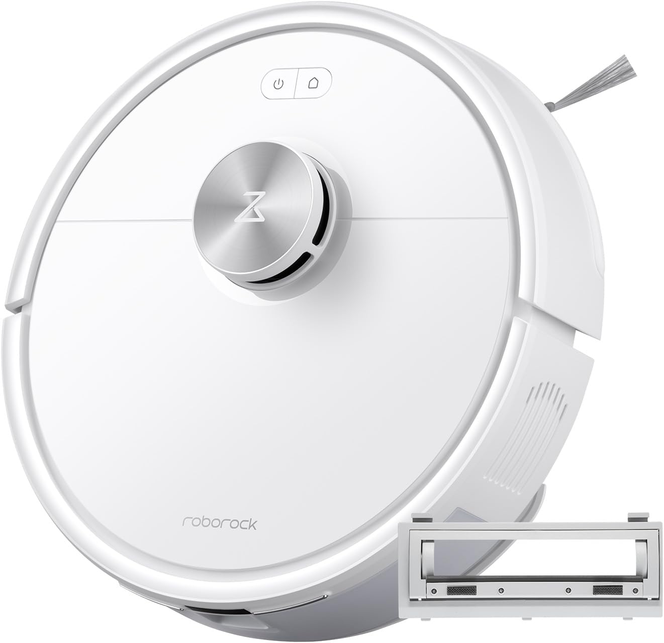 roborock Q7 M5 Robot Vacuum and Mop White Rubber Main Brush Cover, Light Gray