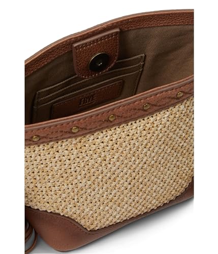 Frye Ava Raffia Mini Bucket, Cognac3