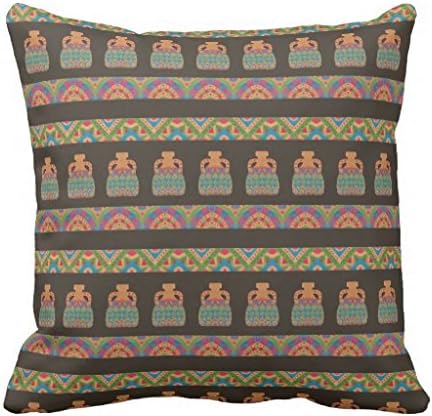 Traditional African Tribal Pottery Pattern Throw pillow case 2222