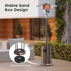 Sweetcrispy48000btupropanepatioheaterwithwheelspatioheaterdeckporchforoutdooruseincampingbackyardsandcommercialdoublelayerstainlesssteelburner Urban Country Home Decor Sweetcrispy 48000 btu propane patio heater with wheels patio heater deck porch for outdoor use in camping backyards and commercial double layer stainless steel burner urban country home decor