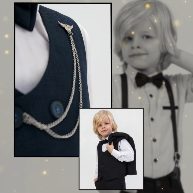 Vest Suit For Boys | 4-Piece Flexible Comfortable Lycra Fabric Set