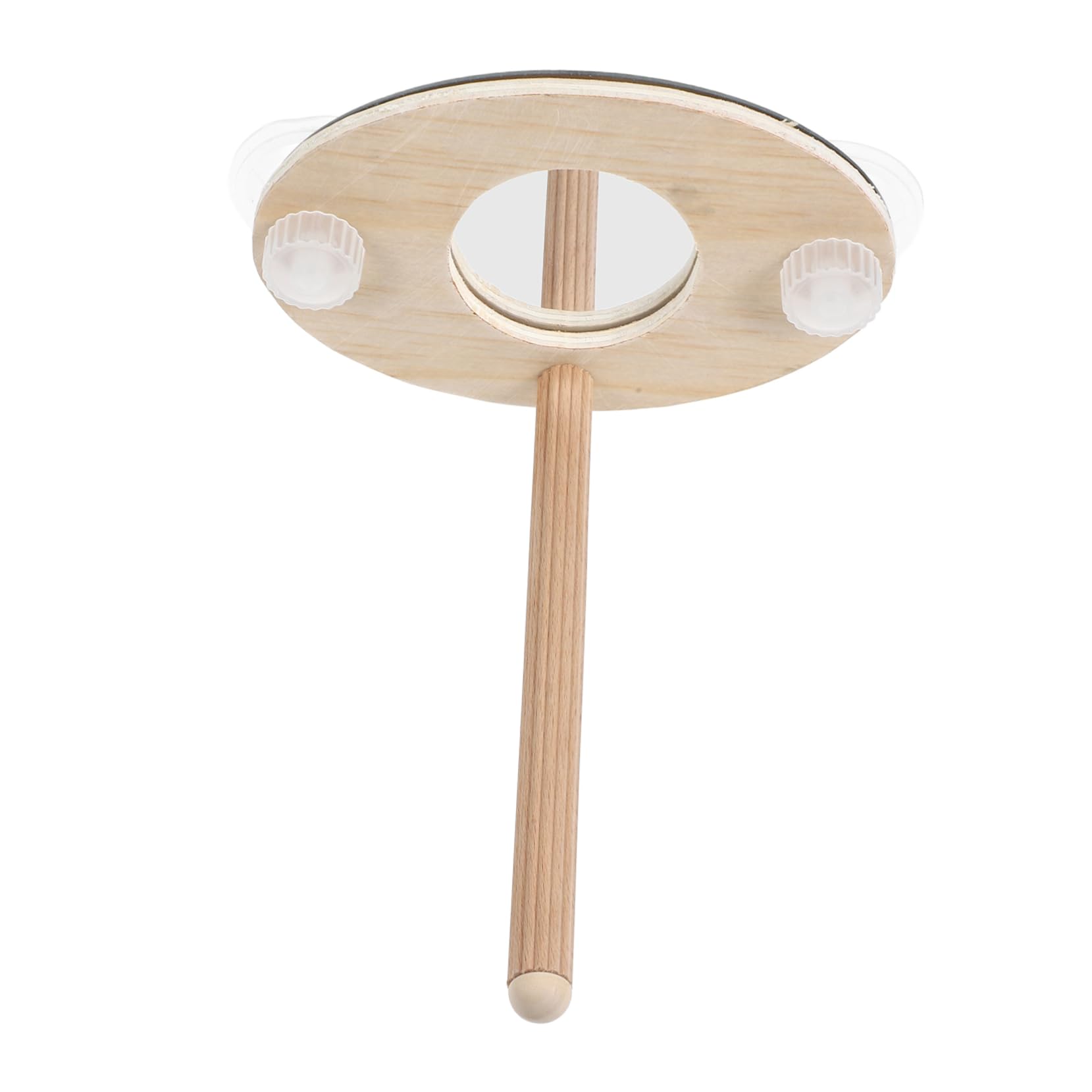 SUPVOX Multifunctional Bird Perch Stand Mirror Safe Wooden Perch Bird Cage Accessory for Parakeets