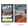 QZJ Brun Birthday Party Invitations Supplies with Envelopes Set of 20 Blaster Fight Theme Birthday Invites for Boys Fill in Blank, Double Sided #1