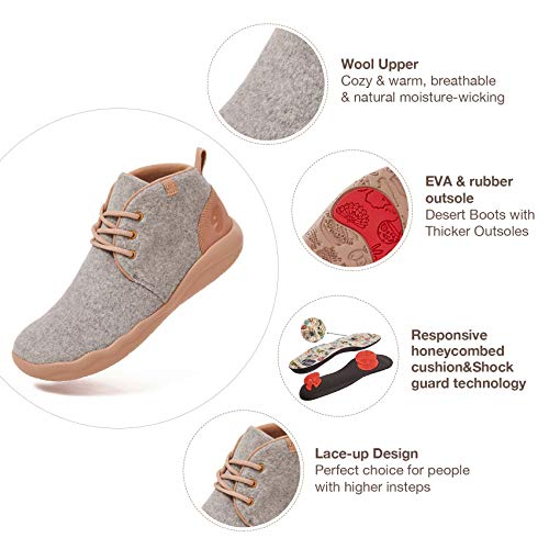 UIN Men's Ankle Fashion Chelsea Boots Cow Suede Casual Comfort Walking Shoes Granada3