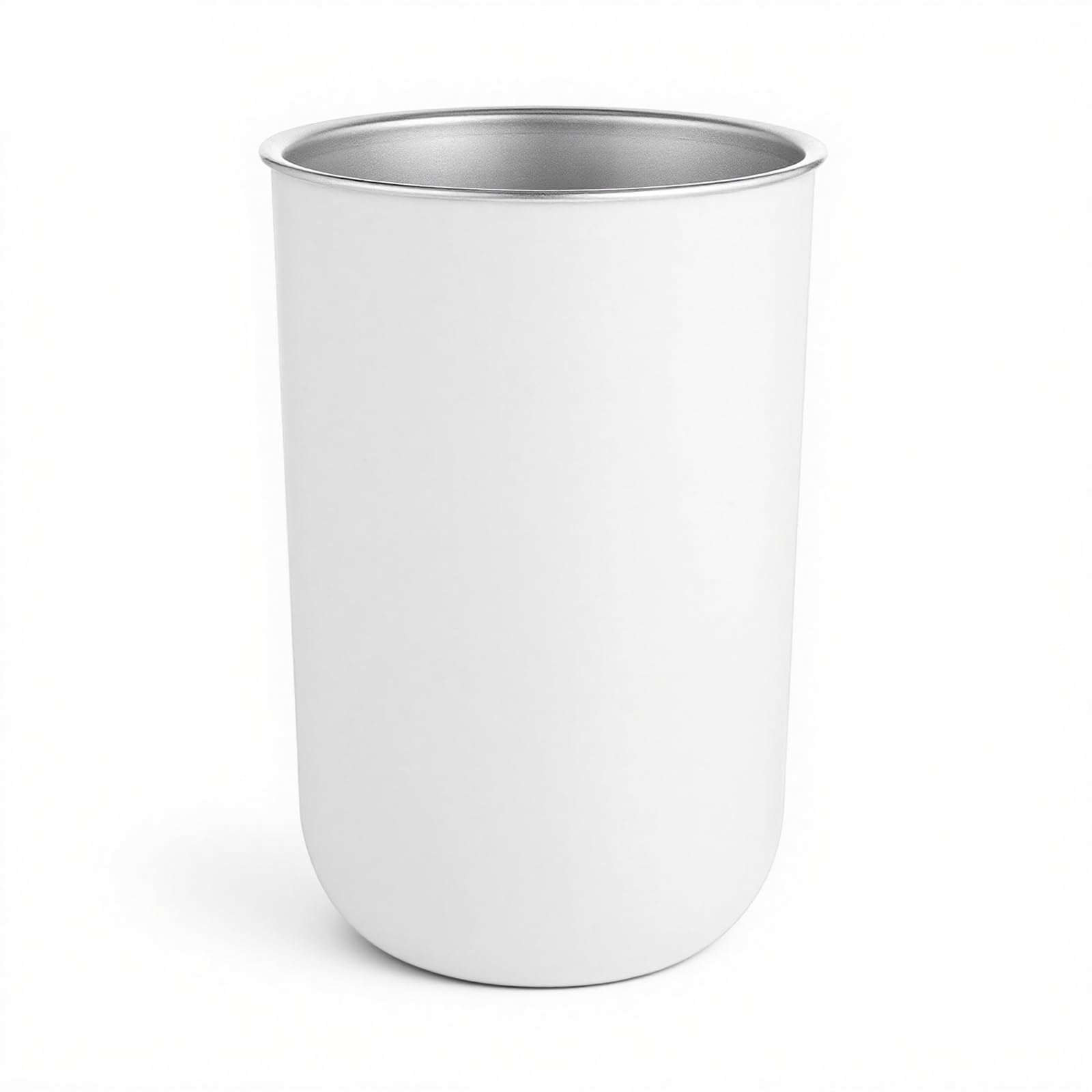 Stainless Steel Mouthwash Cups 12oz 350ml White Metal Drinking Cup Toothbrush Cup Reusable Drinkware Home Outdoor Activities Tumbler