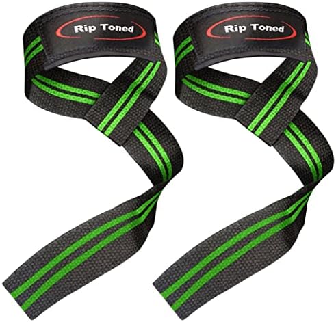 Rip Toned Lifting Straps for Weightlifting - Long 23 inch Deadlifting Straps Lifting Wrist Straps for Men & Women with Protection Padding for Deadlifts Powerlifting Strength Training