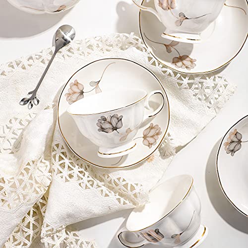 Chenp.Hmc 8541935162 Porcelain Ceramic 22-Piece Tea Set thumb #5