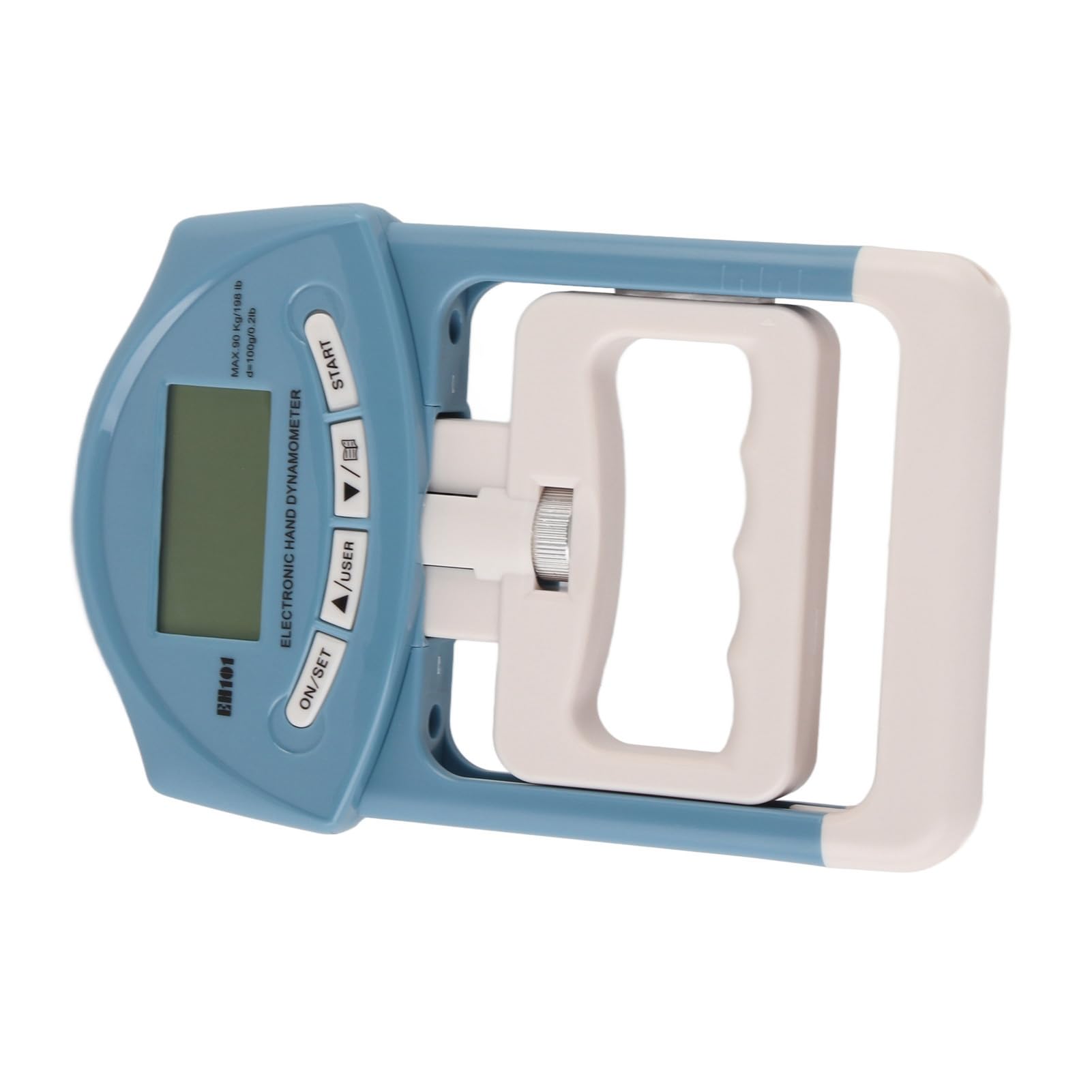 Generic Dinamómetro de Mano Digital Pantalla LCD Medidor de Fuerza de Agarre Portátil para Entrenamiento Atlético, Uso Doméstico