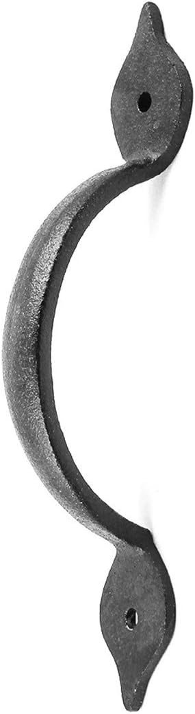 Spear Door or Drawer Pull Black Wrought Iron 14cm Renovator's Supply