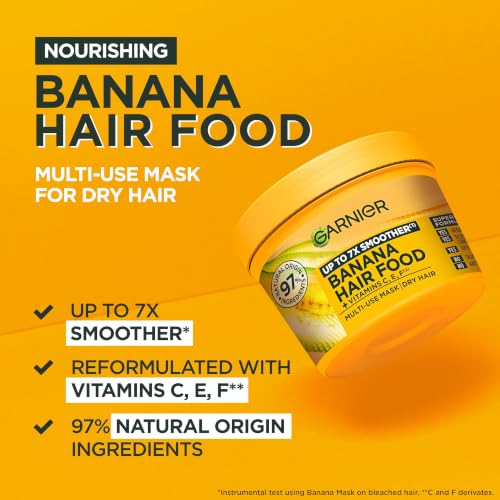 Garnier Ultimate Blends Hair Food Banana 3-in-1 Dry Hair Mask Treatment 390ml - image 4