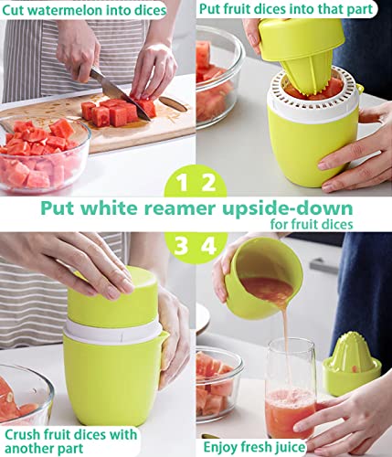 Snowpea Manuel Juicer Lemon Squeezer Orange Citrus Lime Juicer Hand Press For Different Fruits (Pink) #TOP3