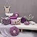 JWH Long Eyelash Throw Pillow Covers Decorative Magical Sequins Accent Pillow Cases Rectangle Cushion Embroidery Pillowcase for Couch Bed Classroom Bedroom Decor 12x18 Inch Grey Purple Black