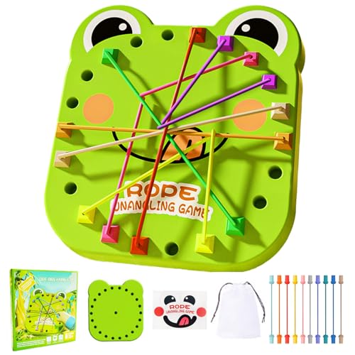 Juego de mesa Frog Brainy Knots para todas las edades miniatura 1