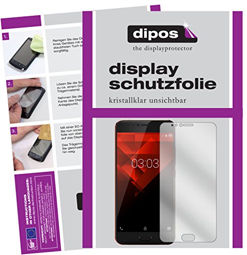 dipos I 2X Schutzfolie klar kompatibel mit NOA Element H10LE Folie Bildschirmschutzfolie