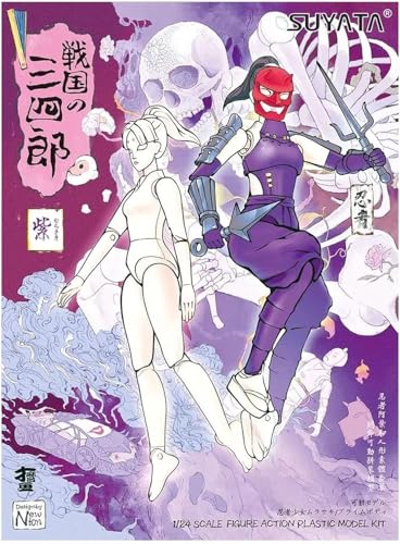 Suyata 124 Scale Samurai Infantry Sanshiro Ninja Girl - Purple miniatura 5