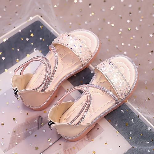 Kids Toddler Girls Sandals Glitter Princess Flat Sandals High Tops Strappy Summer Shoes Open Toe Sandal4