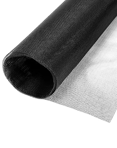 QWORK® 1 Stücke Fenster Fliegengitter, Fliegennetz aus Glasfaser, 200 x 200 cm, hält die Frischluftzirkulation, schwarz, 18 Mesh QWORK® 1 Stücke Fenster Fliegengitter, Fliegennetz aus Glasfaser, 200 x 200 cm, hält die Frischluftzirkulation, schwarz, 18 Mesh