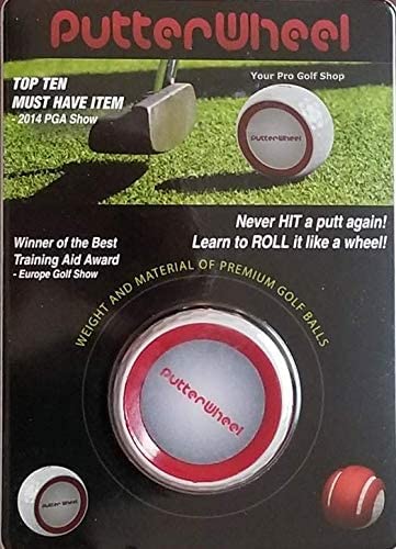 Putterwheel Golf Ball Putting Training Aid (1 Pack) – Golf Training System For Practice Green Or Mat - Golf Putting Accuracy Trainer With Instant Feedback #TOP1