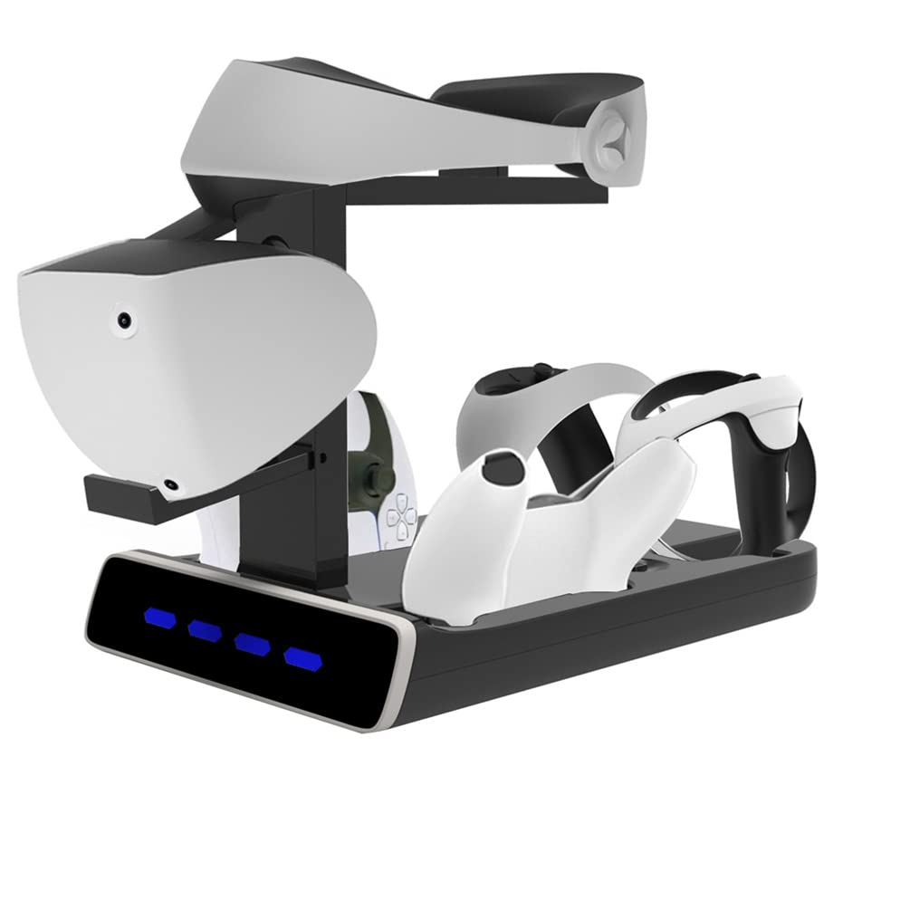 Station de charge compatible avec manette PSVR2 / PS5, support de casque VR pour PS VR2 Move Showcase VR Accessoires