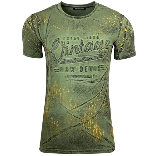 T-shirt imprimé 3D unique pour homme Subliminal Mode col rond manches courtes
