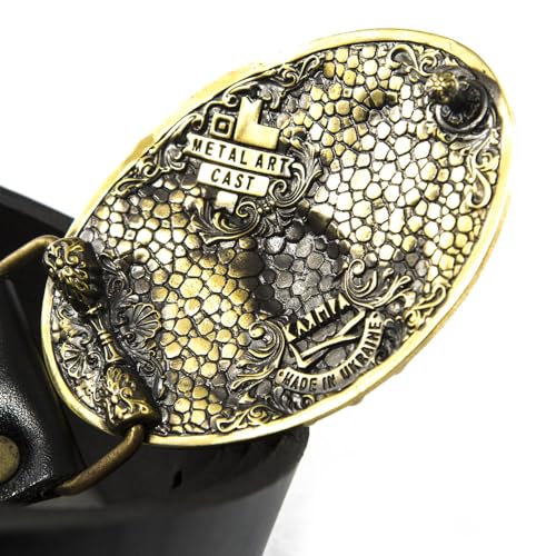 Leather belt with buckle King Lion, Handmade animal male lion head solid brass belt buckle on leather belt3