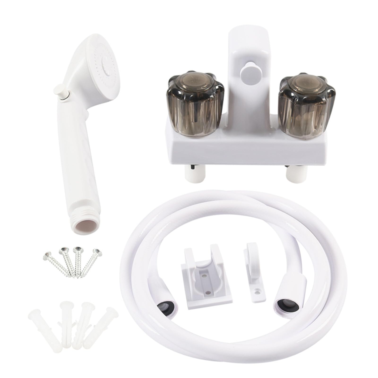 Manguera de ducha para autocaravana, repuesto flexible ABS de 1, 5 m, ligera, resistente a la humedad para mejoras en baño Manguera de ducha ABS